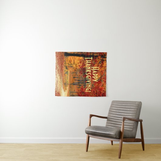 Tenture Route d'automne (En situation (horizontale))