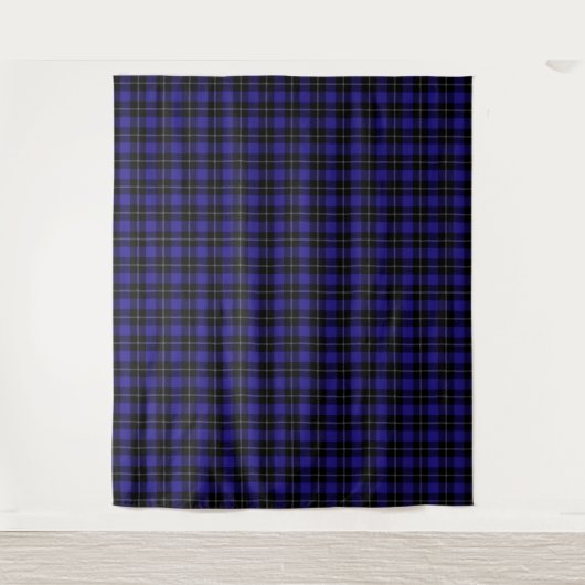 Tenture Royal Blue Black Plaid (Devant)