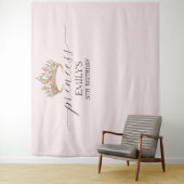 Tenture Royal Princess Crown Girl Birthday Party (En situation)