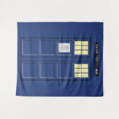 Tenture Royaume-Uni - Blue Police Public Call Box 1 (Devant (Horizontal))