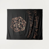 Tenture RPG Critmas | Copper Tabletop PnP Roleplayer Dice (Devant (Horizontal))