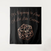 Tenture RPG Critmas | Copper Tabletop PnP Roleplayer Dice (Devant)