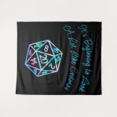 Tenture RPG Critmas | Holo Retro Tabletop Role Player Dice (Devant (Horizontal))