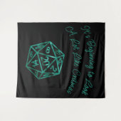 Tenture RPG Critmas | Lime Green Tabletop Role Player Dice (Devant (Horizontal))