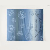 Tenture RPG Luxe | Tablette Imaginaire bleu Gamer Photo Bo (Devant (Horizontal))