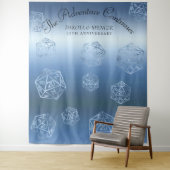 Tenture RPG Luxe | Tablette Imaginaire bleu Gamer Photo Bo (En situation)