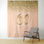 Tenture Ruban décoratif pour fête d'anniversaire 60 ans pa (En situation)