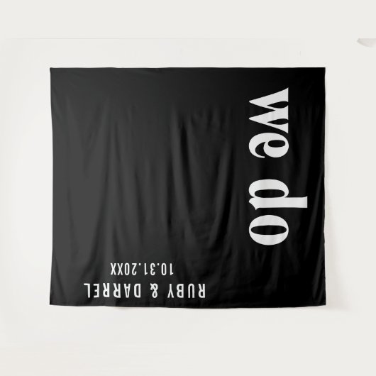 Tenture Ruby Black Mariage moderne (Devant (Horizontal))