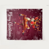 Tenture Rudolph Le Nez Rouge Noël (Devant (Horizontal))