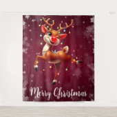 Tenture Rudolph Le Nez Rouge Noël (Devant)