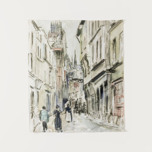 Tenture Rue Damiette, Rouen (vers 1884) par Camille Pissar (Devant)