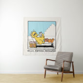 Tenture Rue Sésame | Big Bird Relax Refresh Recharge (En situation)