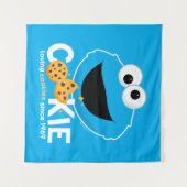 Tenture Rue Sésame | Cookie Monster Lookies (Devant (Horizontal))