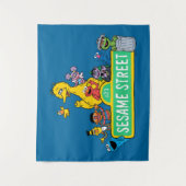 Tenture Rue Sésame | Couleur complète avec Pals (Devant)