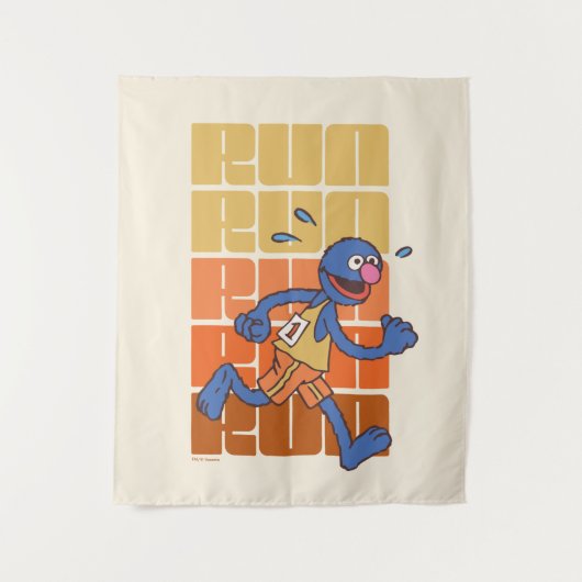 Tenture Rue Sésame | Exécution de Grover (Devant)