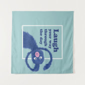 Tenture Rue Sésame | Rire à travers la journée (Devant (Horizontal))