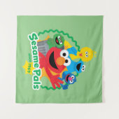 Tenture Rue Sésame | Sesame Pals depuis 1969 (Devant (Horizontal))
