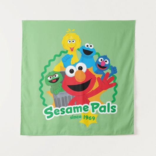 Tenture Rue Sésame | Sesame Pals depuis 1969 (Devant)