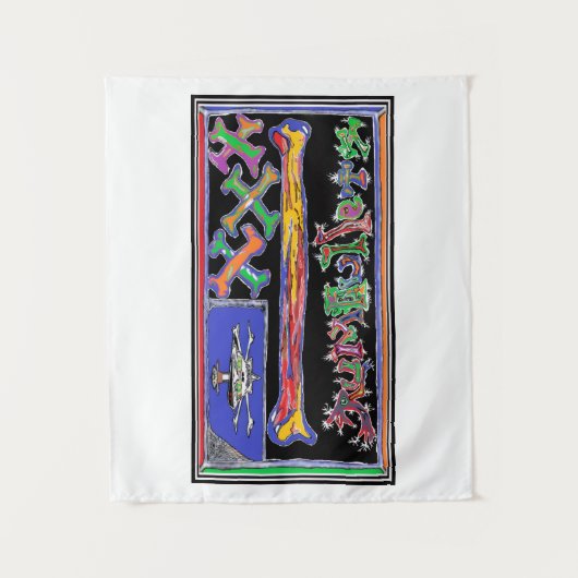 TENTURE RUMBULLETS NEW VERSION PIRATE FLAG TAPESTRY (Devant)