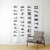 Tenture Runic Alphabet [Futhorc] (En situation)