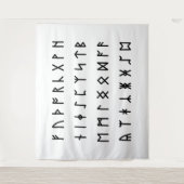 Tenture Runic Alphabet [Futhorc] (Devant)