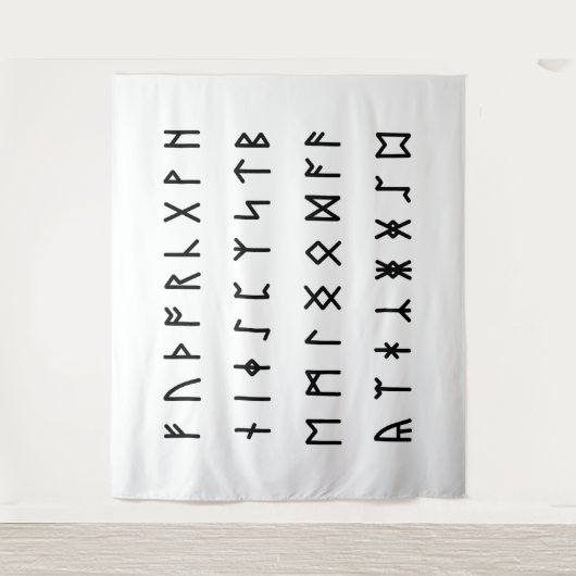 Tenture Runic Alphabet [Futhorc] (Devant)