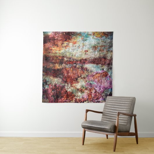 Tenture Rust abstract colorful grunge (En situation (horizontale))