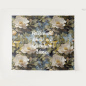 Tenture Rustic Blooms des cadeaux de retraite personnalisé (Devant (Horizontal))