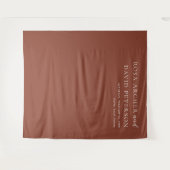 Tenture Rustic Copper Editorial Modern Wedding Backdrop (Devant (Horizontal))