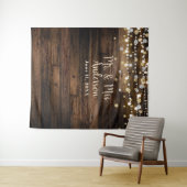 Tenture Rustic Country Grange Lumières en bois & Confetti (En situation (horizontale))