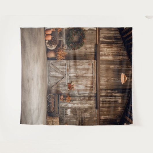 Tenture Rustic Fall Grange Hanging (Devant (Horizontal))