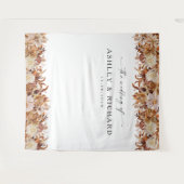Tenture Rustic Fall laisse Mariage Backdrops (Devant (Horizontal))