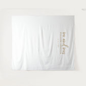Tenture Rustic Gold Script Mr & Mrs Mariage Photo Backdrop (Devant (Horizontal))