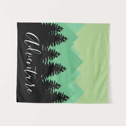 Tenture Rustic Mountains & Forest Adventure (Devant (Horizontal))