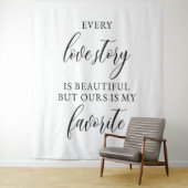 Tenture Rustic Wedding Backdrop Banner (En situation)