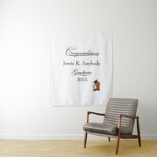 Tenture Rustic Western Graduation (En situation)