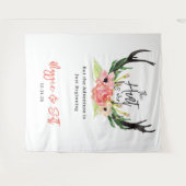 Tenture Rustique Aquarelle Floral Boho La Chasse est Termi (Devant (Horizontal))