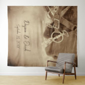 Tenture Rustique Western Brown Horse Photobooooooooooooth (En situation (horizontale))