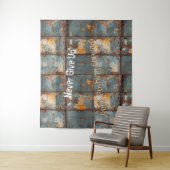 Tenture Rusty Metal Industrial 2 Text (En situation)