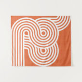 Tenture Rythmes Vibrants Abstraits (Devant (Horizontal))