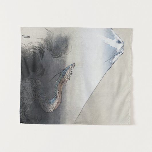 Tenture Ryu Shoten : Dragon éblouissant sur Fuji, Japon (Devant (Horizontal))