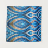 Tenture sable bleu (Devant (Horizontal))