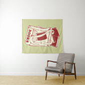 Tenture Sac de livres que j'aime lire (En situation (horizontale))