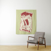 Tenture Sac de livres que j'aime lire (En situation)