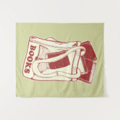 Tenture Sac de livres que j'aime lire (Devant (Horizontal))