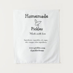 Tenture Sachets maison faits avec amour ajouter texte site