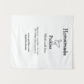 Tenture Sachets maison faits avec amour ajouter texte site (Devant (Horizontal))