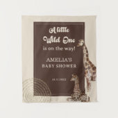 Tenture Safari Giraffe Wild Adventure Baby shower Contexte (Devant)