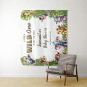 Tenture Safari Thème Baby shower Affiche de bienvenue (En situation)