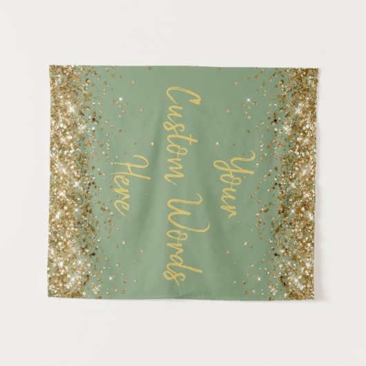 Tenture Sage Green Backdrop Anniversaire de fête Photo Boo (Devant (Horizontal))